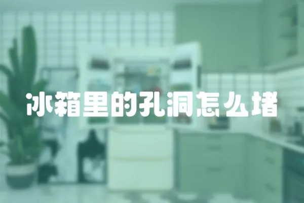 冰箱里的孔洞怎么堵