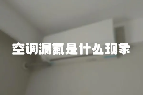 空調漏氟是什么現象