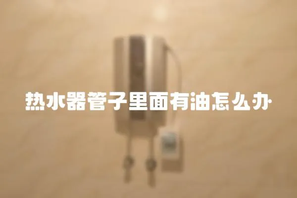 熱水器管子里面有油怎么辦