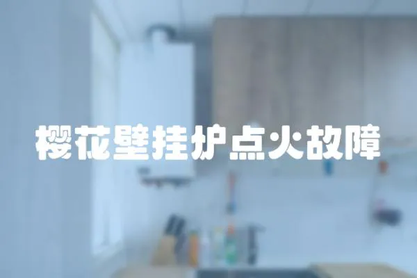 櫻花壁掛爐點火故障