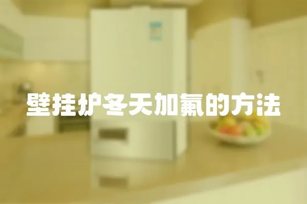 壁掛爐冬天加氟的方法