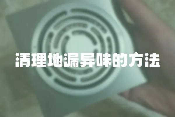 清理地漏異味的方法