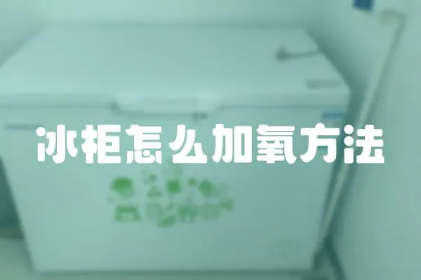 冰柜怎么加氧方法