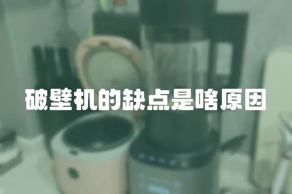 破壁機的缺點是啥原因