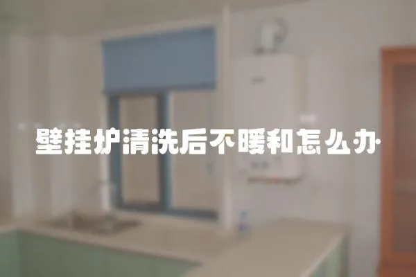 壁掛爐清洗后不暖和怎么辦