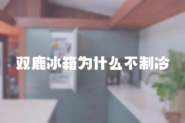雙鹿冰箱為什么不制冷