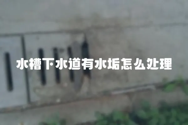 水槽下水道有水垢怎么處理