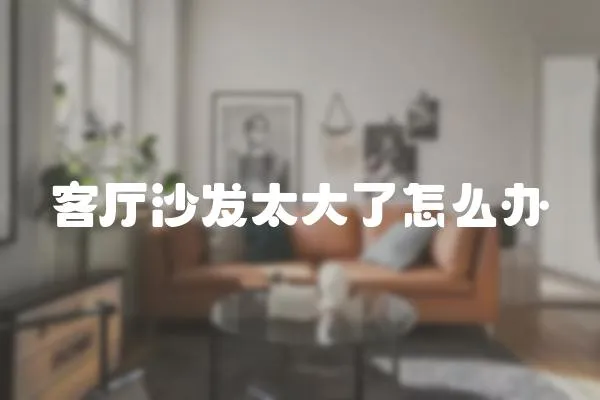客廳沙發太大了怎么辦