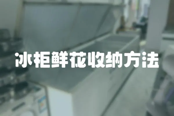 冰柜鮮花收納方法