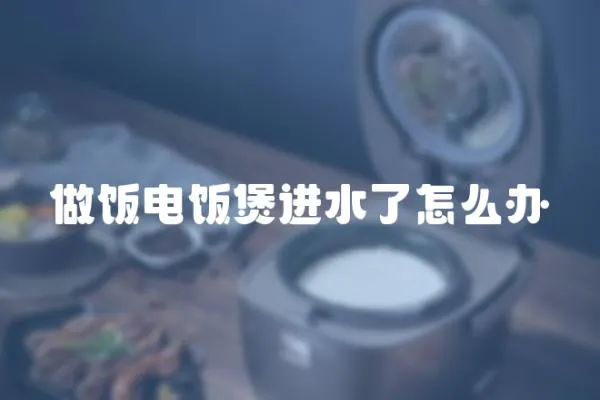 做飯電飯煲進水了怎么辦