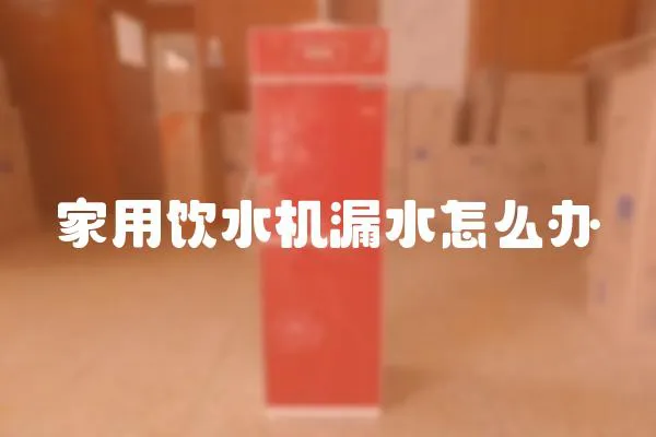 家用飲水機漏水怎么辦