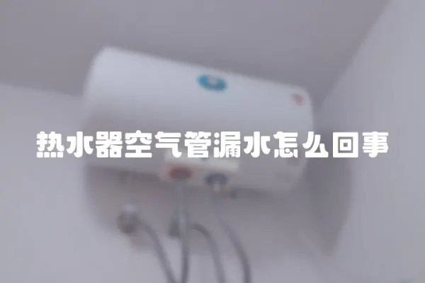 熱水器空氣管漏水怎么回事
