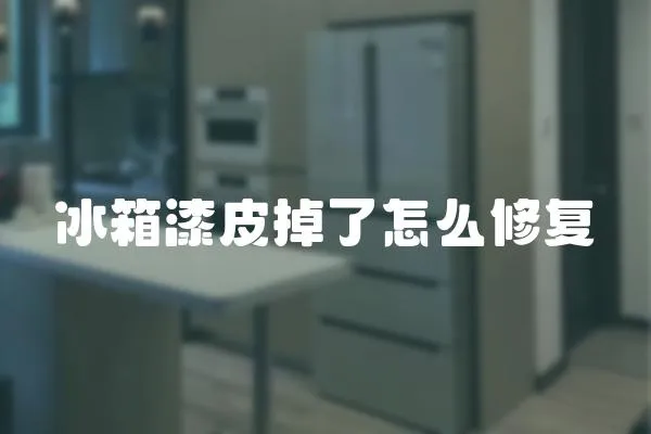 冰箱漆皮掉了怎么修復(fù)