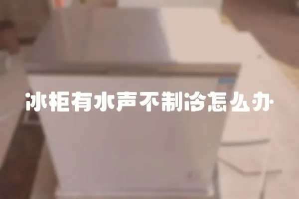 冰柜有水聲不制冷怎么辦