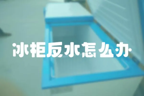 冰柜反水怎么辦