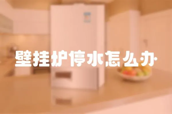壁掛爐停水怎么辦