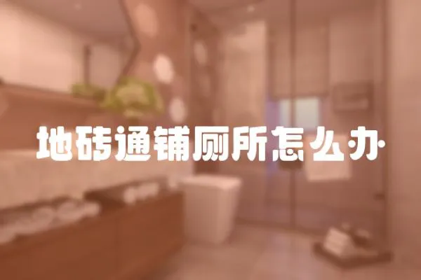 地磚通鋪廁所怎么辦