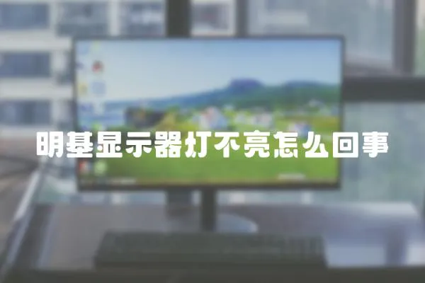 明基顯示器燈不亮怎么回事
