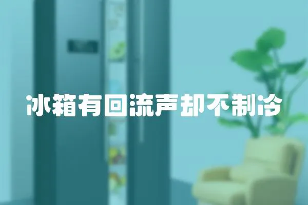 冰箱有回流聲卻不制冷