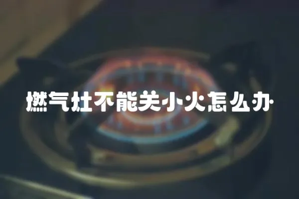 燃氣灶不能關小火怎么辦