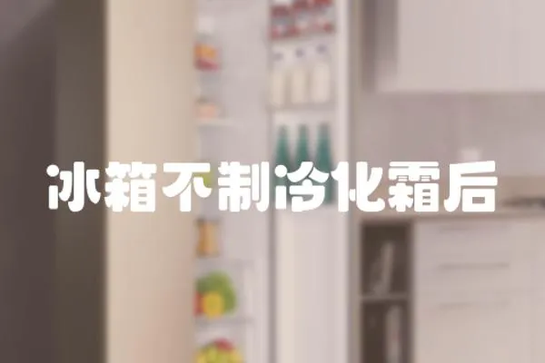 冰箱不制冷化霜后