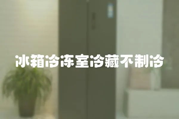 冰箱冷凍室冷藏不制冷