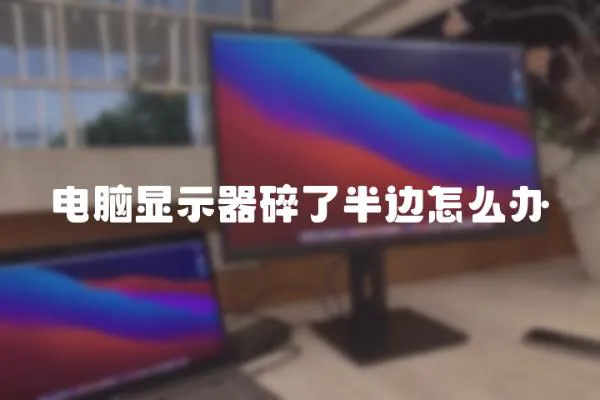 電腦顯示器碎了半邊怎么辦