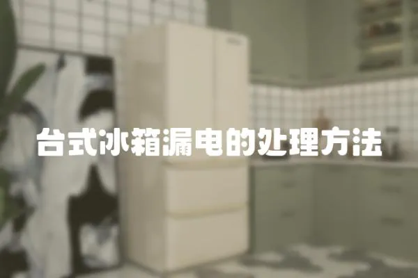 臺式冰箱漏電的處理方法