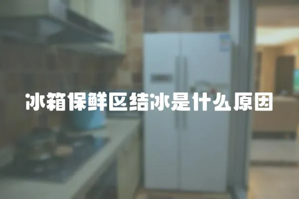 冰箱保鮮區(qū)結(jié)冰是什么原因