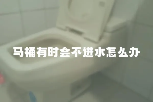 馬桶有時會不進水怎么辦