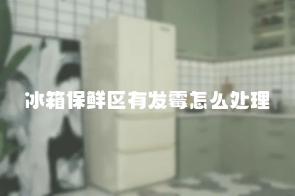 冰箱保鮮區有發霉怎么處理