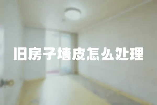 舊房子墻皮怎么處理