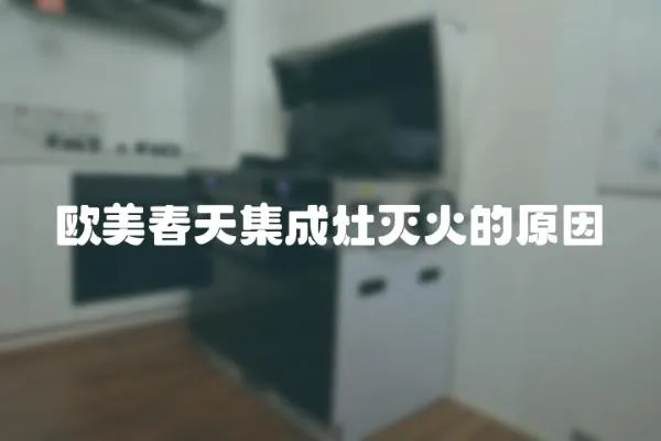 歐美春天集成灶滅火的原因