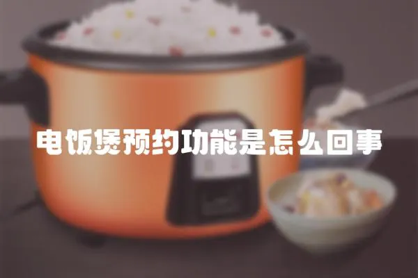 電飯煲預約功能是怎么回事