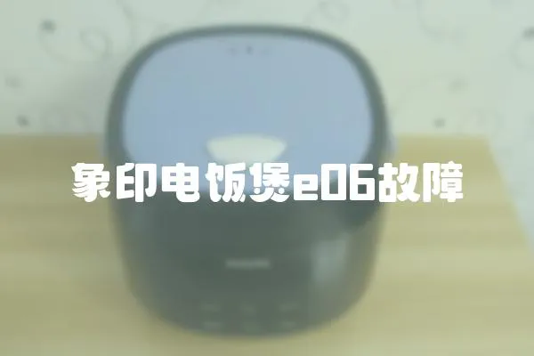 象印电饭煲e06故障