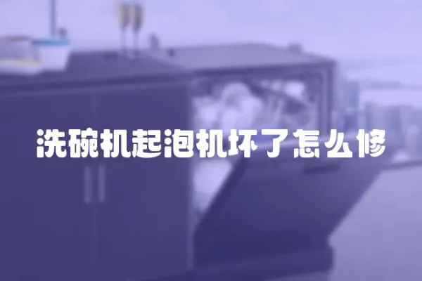 洗碗機(jī)起泡機(jī)壞了怎么修
