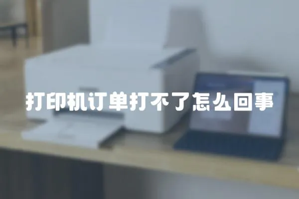 打印機訂單打不了怎么回事