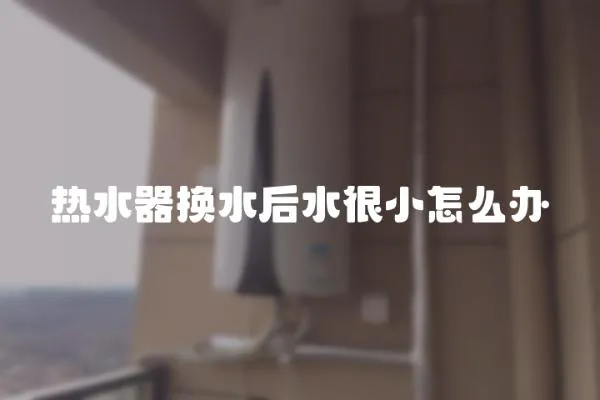 熱水器換水后水很小怎么辦