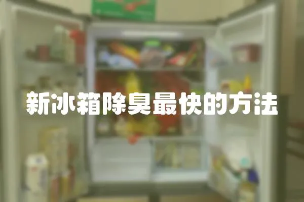 新冰箱除臭最快的方法