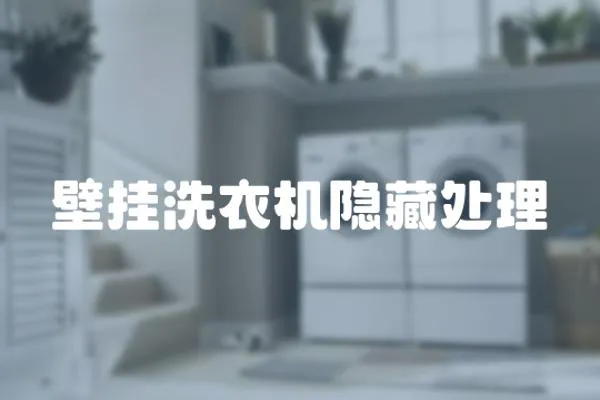 壁掛洗衣機隱藏處理