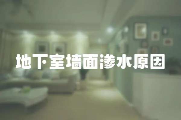 地下室墻面滲水原因
