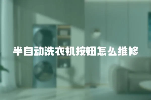半自動(dòng)洗衣機(jī)按鈕怎么維修