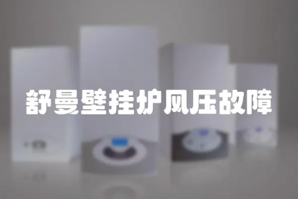 舒曼壁掛爐風(fēng)壓故障