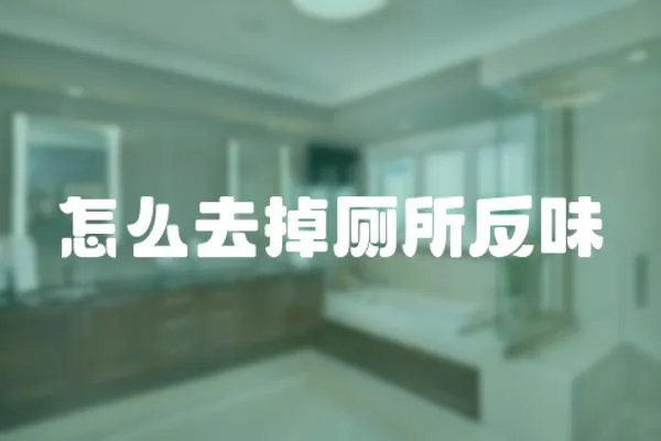 怎么去掉廁所反味
