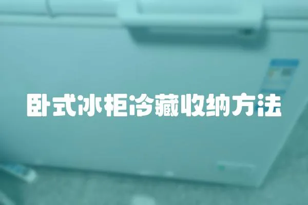 臥式冰柜冷藏收納方法
