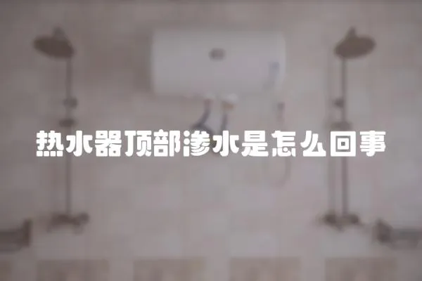 熱水器頂部滲水是怎么回事