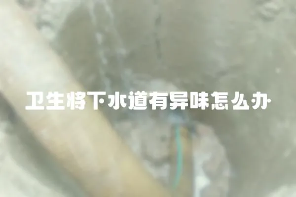 衛(wèi)生將下水道有異味怎么辦
