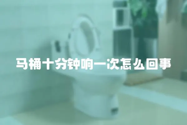 馬桶十分鐘響一次怎么回事