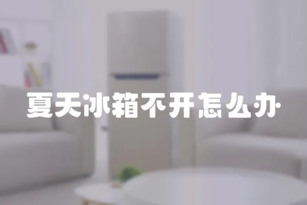 夏天冰箱不開怎么辦