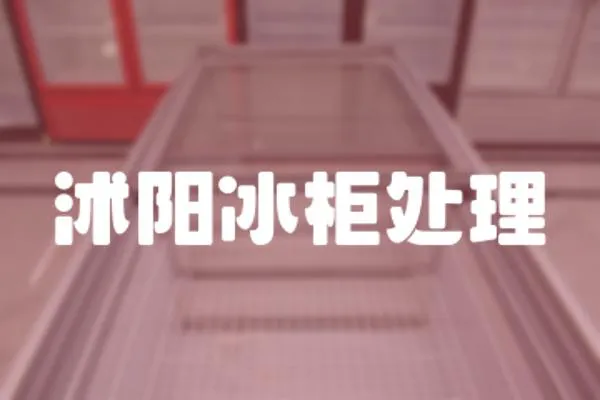 沭陽冰柜處理